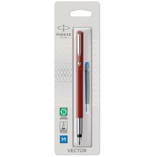 Ручка перьевая Parker VECTOR Red FP M (блистер)