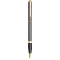 Ручка перова Waterman HEMISPHERE Metallic Stone Grey GT FP F