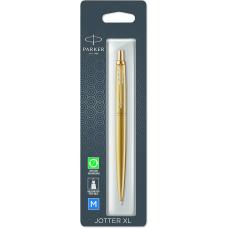 Ручка шариковая Parker JOTTER XL Monochrome Gold GT BP (блистер)