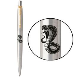 Ручка шариковая Parker JOTTER ZODIAC Stainless Steel GT BP Деревянная Змея