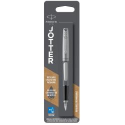 Ручка перова Parker JOTTER Stainless Steel CT FP M (у блістері)