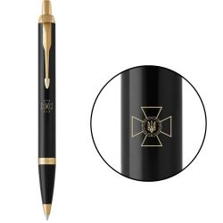 Ручка кулькова Parker IM SPECIAL Black GT BP Емблема СБУ