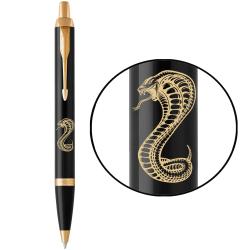 Ручка кулькова Parker IM ZODIAC Black GT BP Зелена Змія