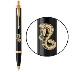 Ручка кулькова Parker IM ZODIAC Black GT BP Дерев'яна Змія