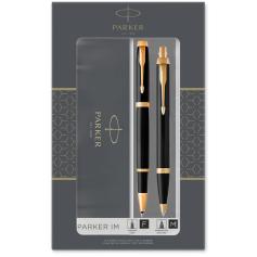 Подарунковий набір ручок Parker IM Black GT RB+BP (ролерна + кулькова)