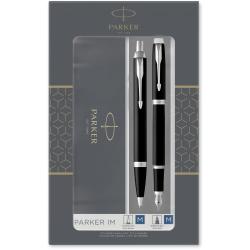 Подарунковий набір Parker IM Matte Black CT (перова + кулькова)