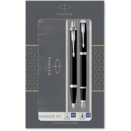 Подарочный набор Parker IM Matte Black CT (перьевая + шариковая)