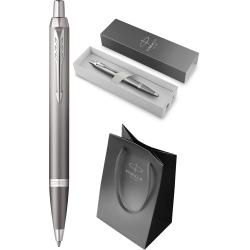 Ручка кулькова Parker IM Rituals Grey CT BP + Пакет Parker Rituals