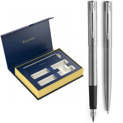 Набір ручок Waterman ALLURE Chrome CT FP F+BP (перова та кулькова) у подарунковій коробці