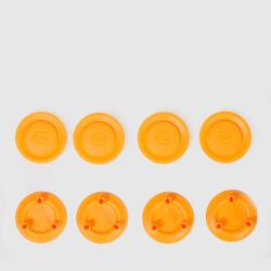 Набор накладок на колеса чемодана (8 шт) Piquadro PQ LIGHT (PQL) Orange AC6395PQL_ARS