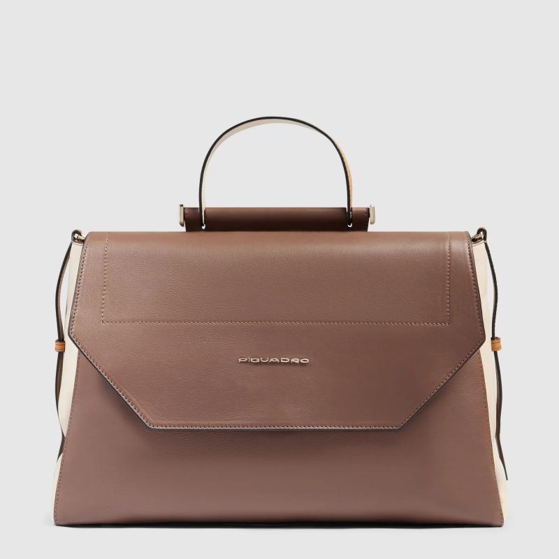 Сумка жіноча Piquadro CIRCLE (W92) Brown-Beige BD6778W92_MBE