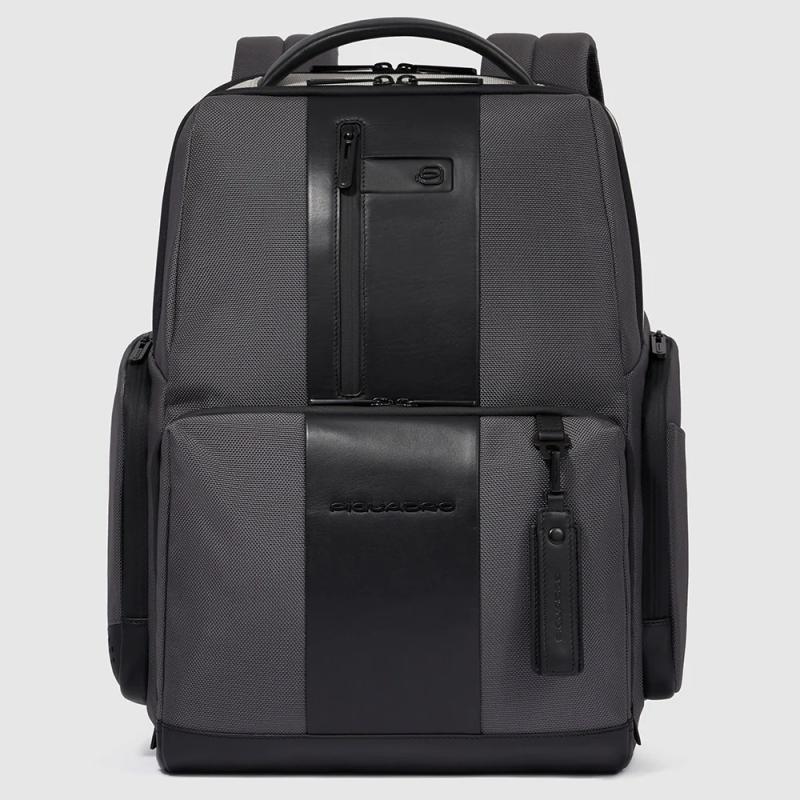 Рюкзак для ноутбука 15,6 Piquadro BRIEF 2 SPECIAL (BR2S) Grey-Black CA4532BR2S_GRN