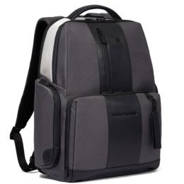 Рюкзак для ноутбука 15,6″ Piquadro BRIEF 2 SPECIAL (BR2S) Grey-Black CA4532BR2S_GRN