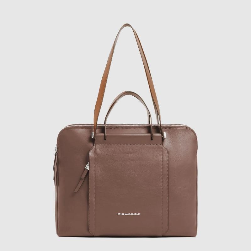 Сумка для ноутбука 15.6  Piquadro CIRCLE (W92) Brown-Beige CA5730W92_MBE