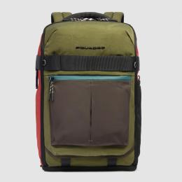 Рюкзак для ноутбука 15,6″ Piquadro ARNE (S125) Green-Orange CA5998S125_VEAR