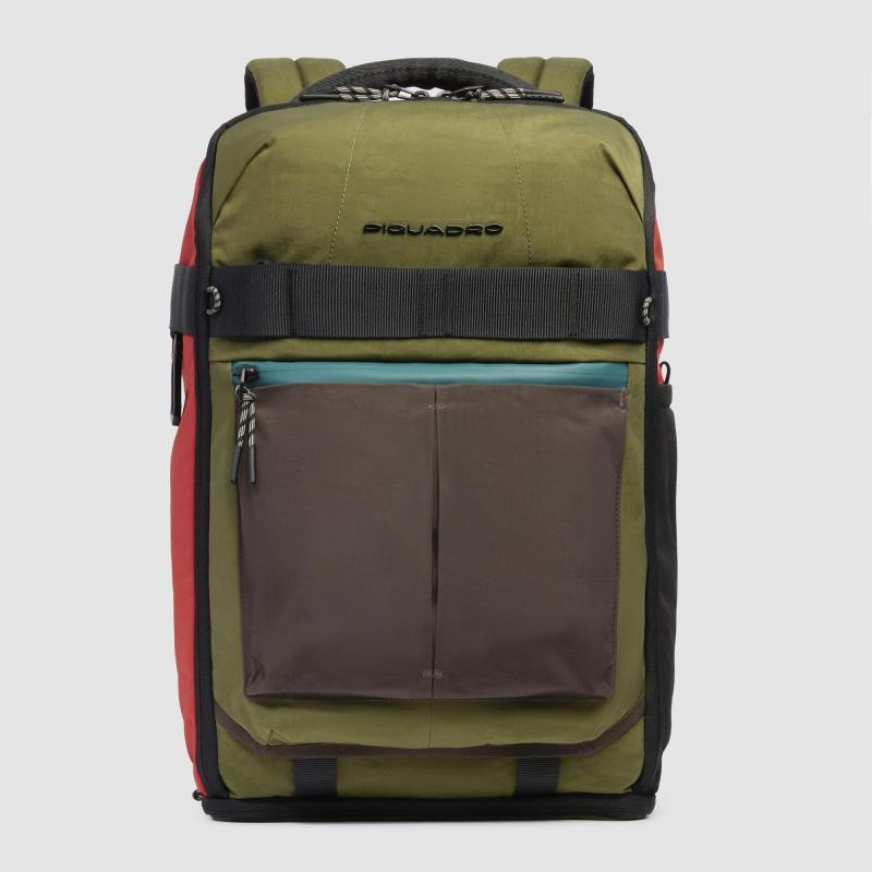 Рюкзак для ноутбука 15,6 Piquadro ARNE (S125) Green-Orange CA5998S125_VEAR