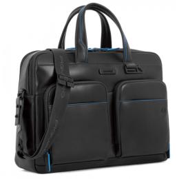 Сумка для ноутбука 15.6″ Piquadro B2 REVAMP (B2V) Black CA6026B2V_N