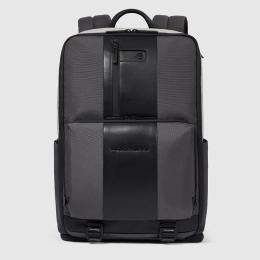 Дорожный рюкзак для ноутбука 15,6″ Piquadro BRIEF 2 SPECIAL (BR2S) Grey-Black CA6375BR2S_GRN