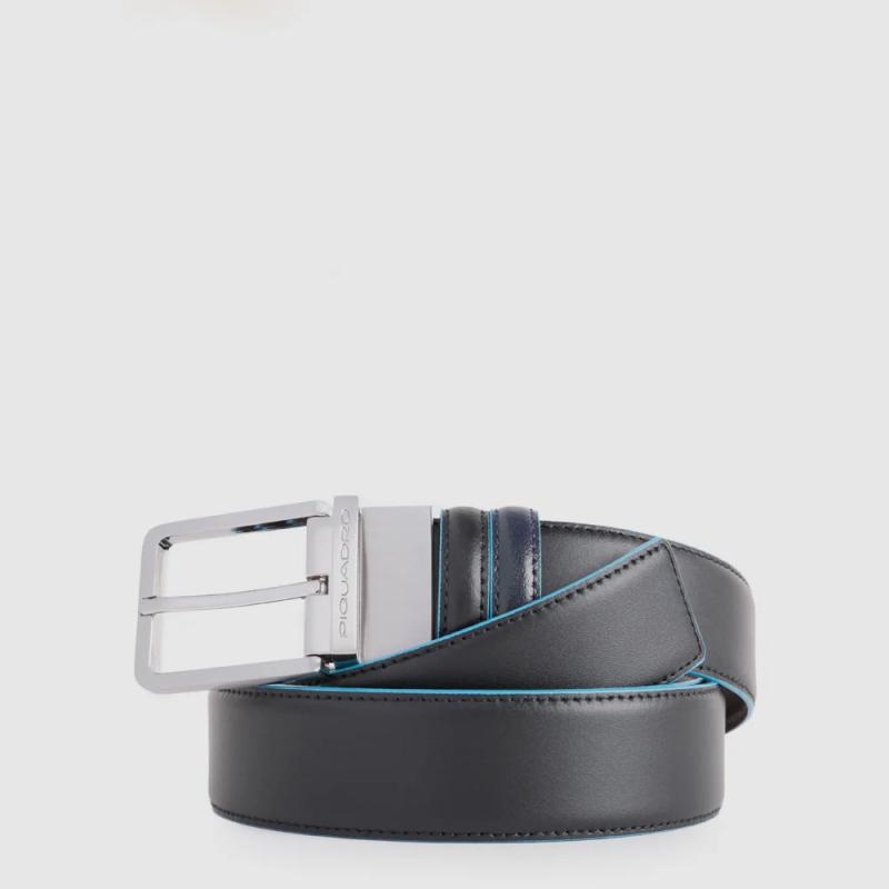 Ремінь двосторонній Piquadro BLUE SQUARE (B2) Black-Navy CU2619B2_NBLU2