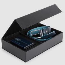 Подарочный набор Piquadro BLUE SQUARE (B2) Navy Blue CUBOX15B2R_BLU2