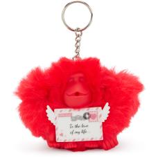 Брелок-обезьянка Kipling VALENTINE LETTER MONKEY Letter Red (5BW)