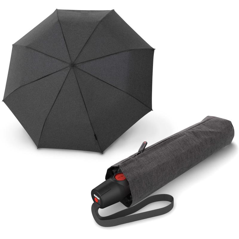 Парасолька-автомат Knirps T.200 Medium Duomatic/Melange Black Kn95-3201-4119