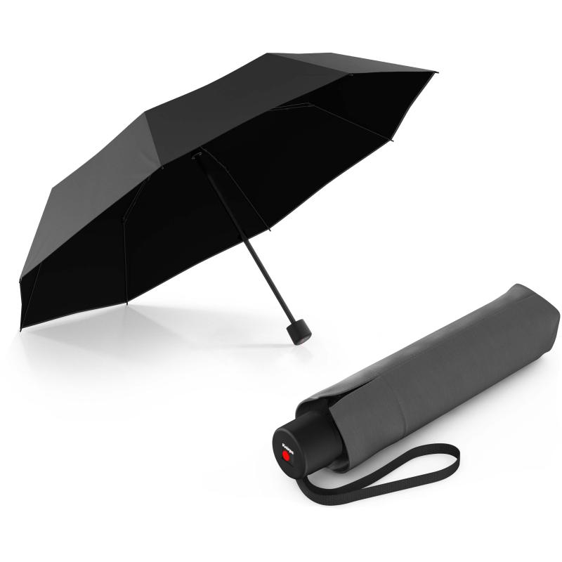 Парасолька механічна Knirps A.050 Medium Manual/Dark Grey Black HeatShield Kn95-7051-08002
