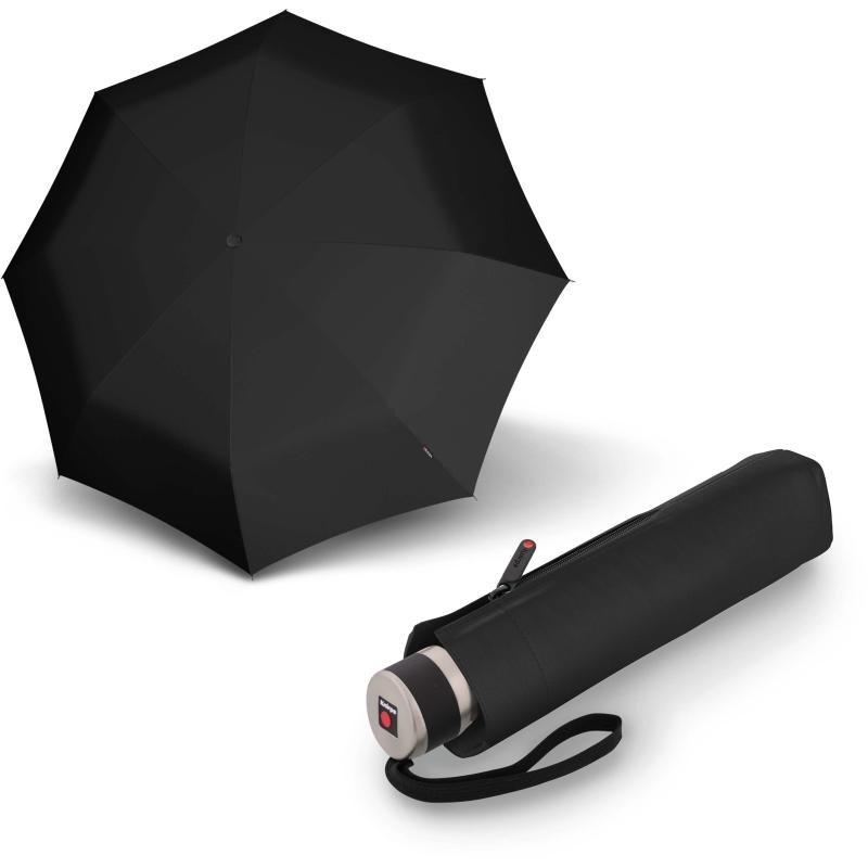 Парасолька механічна Knirps C.041 Chrome Matt Small Manual/Black Kn95-8041-1000