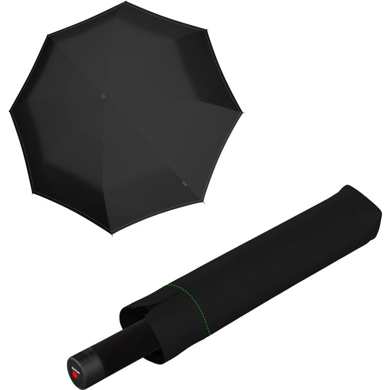 Парасолька механічна Knirps U.090 Ultra Light XXL Manual/Compact Neon Black Kn95 2090 8395