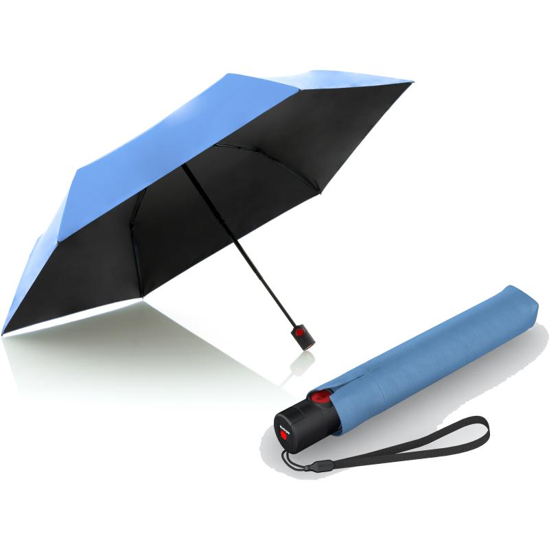 Парасолька-автомат Knirps U.200 Ultra Light Duomatic/Light Blue Black UV Coating Kn95 2200 2200