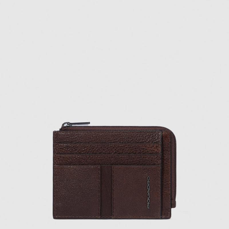 Картхолдер з монетницею Piquadro HEDLEY (W130) Dark Brown PP4822W130R_TM