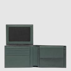 Портмоне Piquadro BLACK SQUARE (B3) Green-Green PU1392B3R_VEVE