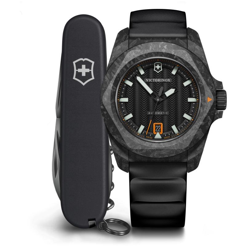 Чоловічий годинник Victorinox Swiss Army I.N.O.X. Automatic V242023.1 + ніж Spartan