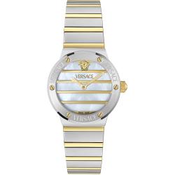 Жіночий годинник Versace GRECA LOGO PEARL Vre0s00325