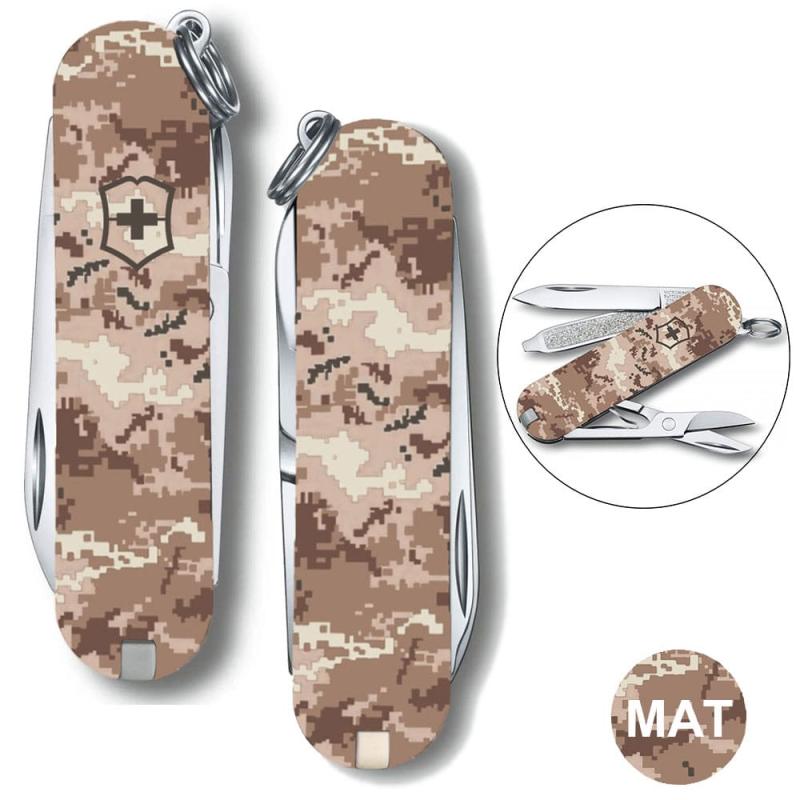 Швейцарський складаний ніж 58мм Victorinox CLASSIC SD ARMY Піксель пісочний 0.6223.7.W3944pw