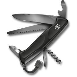 Швейцарський складаний ніж 130 мм Victorinox RANGER 55 GRIP Onyx Black 0.9563.C31P