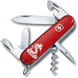 Швейцарський складаний ніж 91мм Victorinox SPARTAN ZODIAC Кобра з короною 1.3603.Z4330u