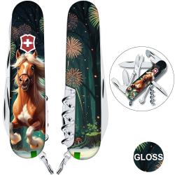 Швейцарський складаний ніж 91мм Victorinox CLIMBER ZODIAC Кінь-переможець 1.3703.3.Z5300pk