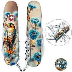 Швейцарський складаний ніж 91мм Victorinox HUNTSMAN UKRAINE 1.3713.7.T3260pw