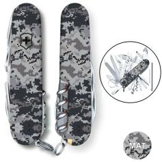Швейцарский складной нож 91мм Victorinox SWISSCHAMP ARMY Пиксель синий 1.6795.3.W3942p