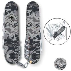 Швейцарський складаний ніж 91мм Victorinox SWISSCHAMP ARMY Піксель синій 1.6795.3.W3942p