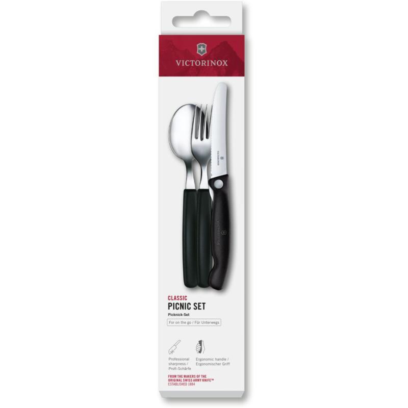 Набір для пікніка Victorinox SWISS CLASSIC (ніж, вилка, ложка) 6.7193.3F