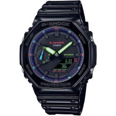 Годинник 45 мм Casio G-SHOCK Virtual Rainbow GA-2100RGB-1AER