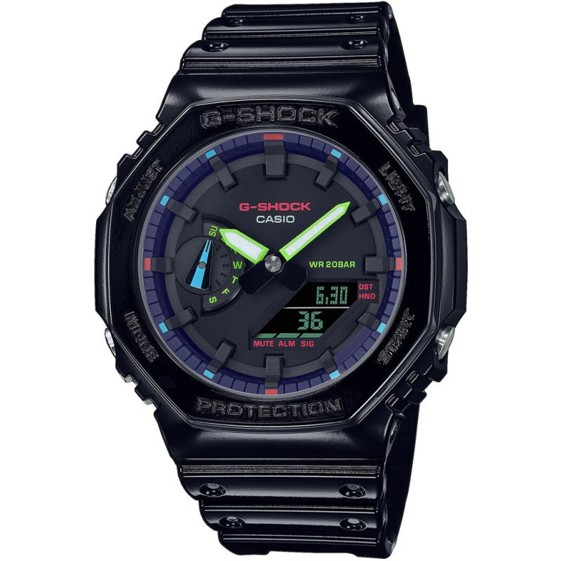 Чоловічий годинник Casio G-SHOCK Virtual Rainbow GA-2100RGB-1AER