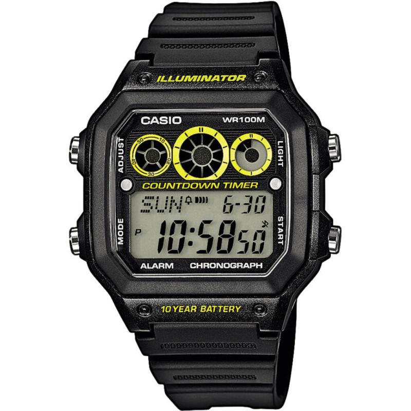 Чоловічий годинник Casio STANDARD Digital Cwae-1300wh-1avef