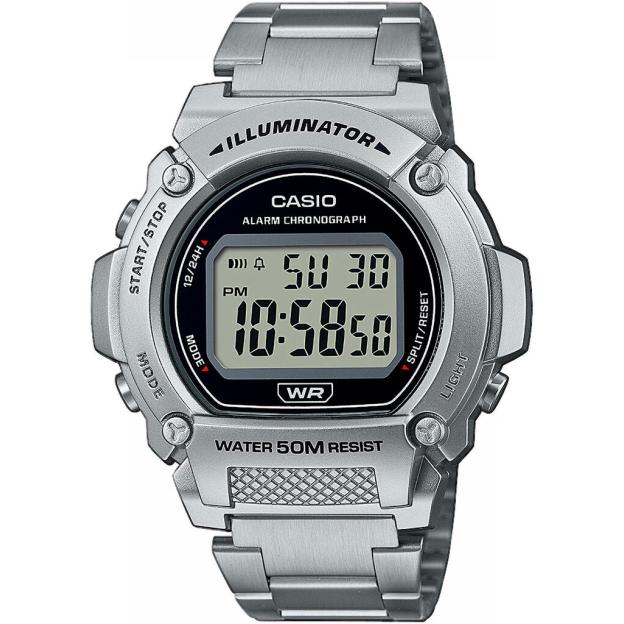 Часы 47 мм Casio STANDARD Digital W-219HD-1AVEF