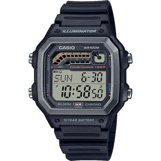 Годинник 42 мм Casio STANDARD Digital WS-1600H-1AVEF