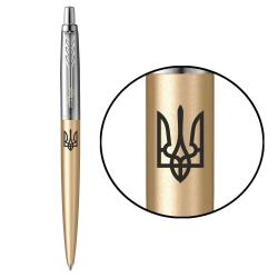 Подарочный набор Parker JOTTER XL UKRAINE Matt Gold CT BP Трезубец (ручка шариковая + блокнот Parker)