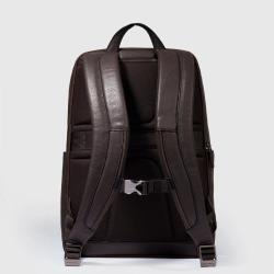 Рюкзак для ноутбука 14″ Piquadro BLACK SQUARE (B3) Dark Brown CA6501B3_TM