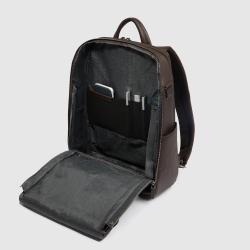 Рюкзак для ноутбука 14″ Piquadro BLACK SQUARE (B3) Dark Brown CA6501B3_TM